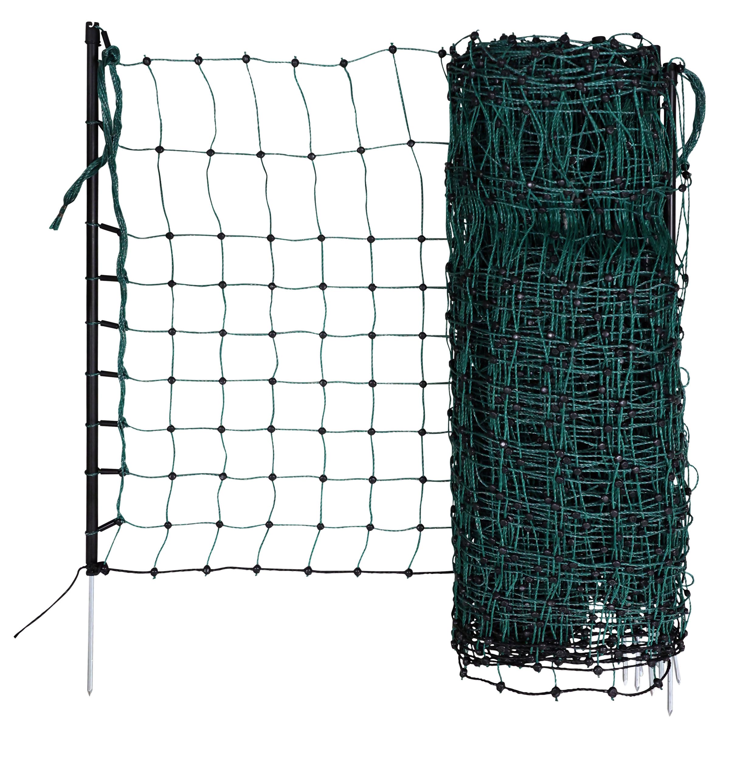 kerbl-pet-kaninchennetz-elektrifizierbar-65-cm-50-m-gr-n-mit-15-pf-hlen image 1