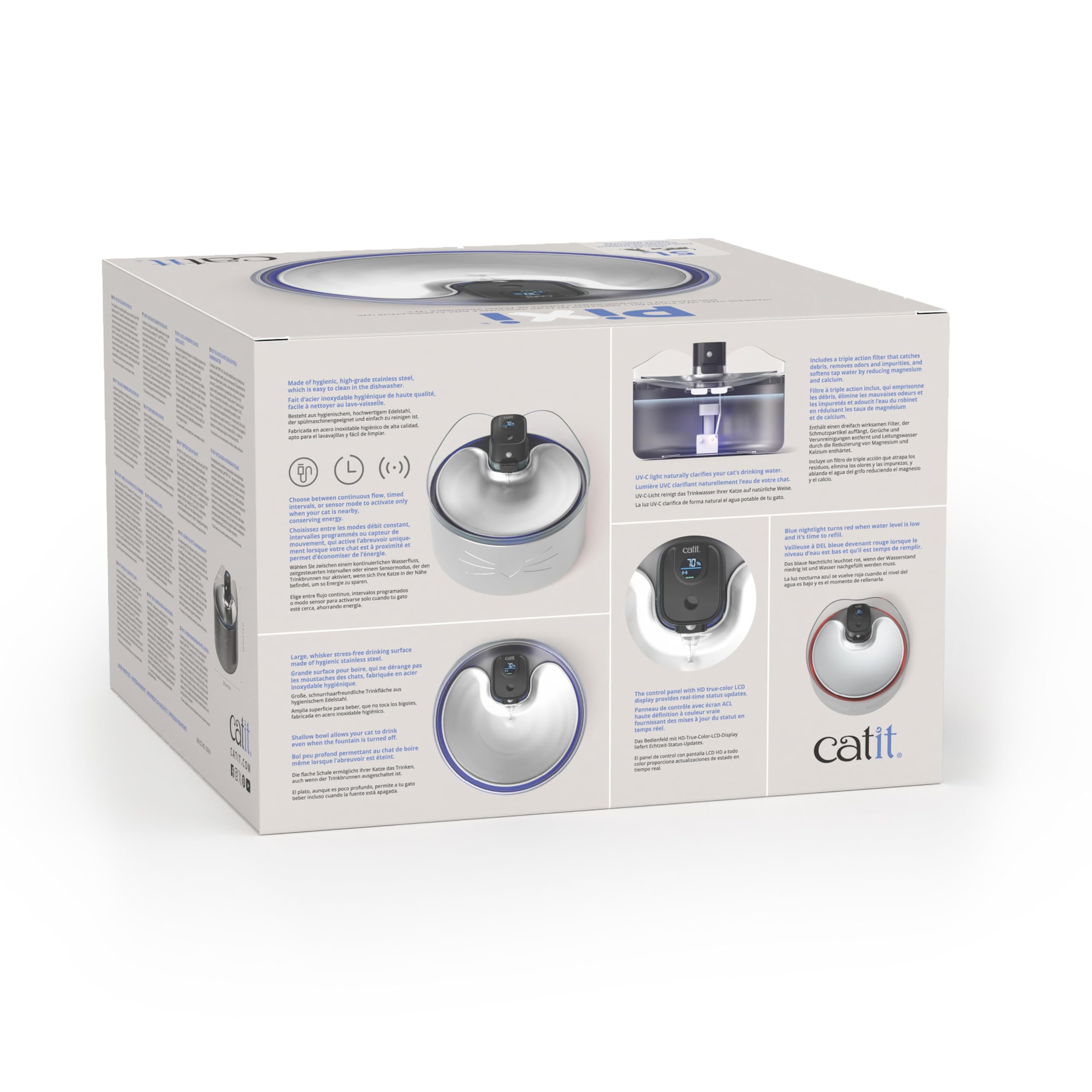 catit-pixi-trinkbrunnen-f-r-katzen-xxl-kabellos-edelstahl-5-liter-mit-akku image 7