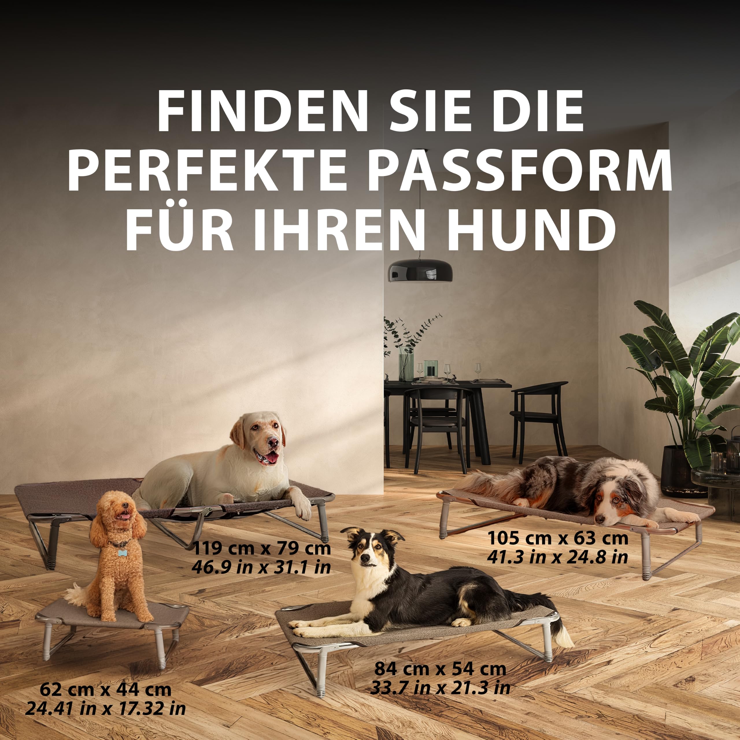 ferplast-dream-100-hundebett-105-x-63-x-h-18-cm-tortora-faltbare-brandina-mit-al image 5