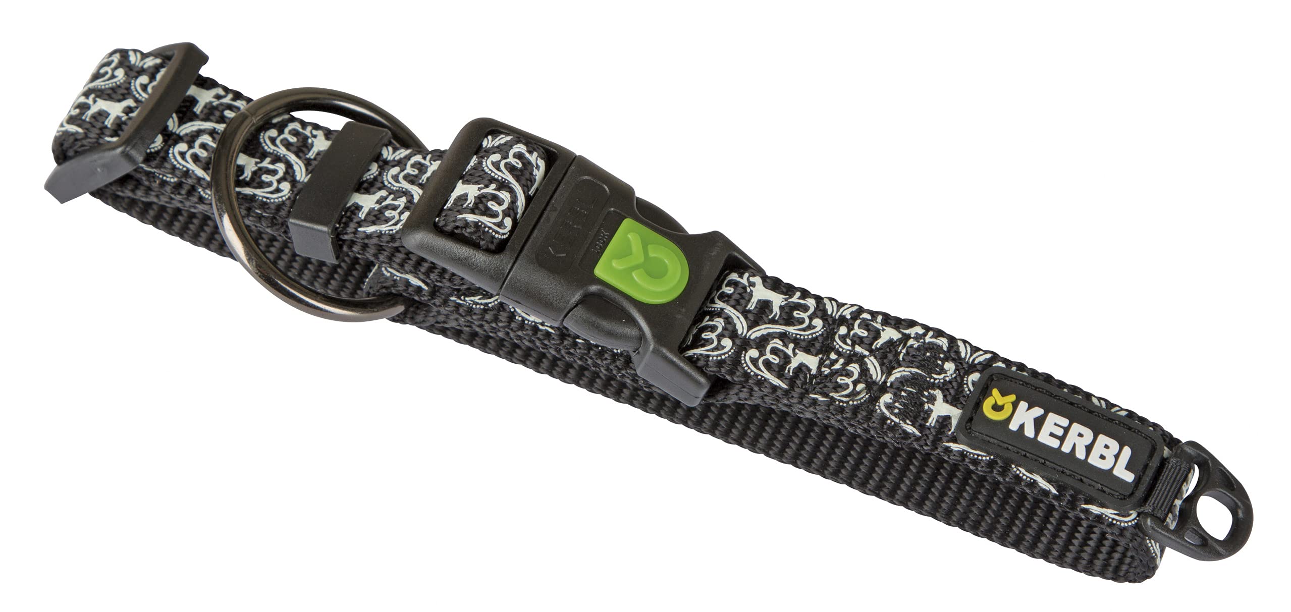 kerbl-pet-halsband-shiny-night-20-mm-x-25-40-cm-nylonhalsband image 1