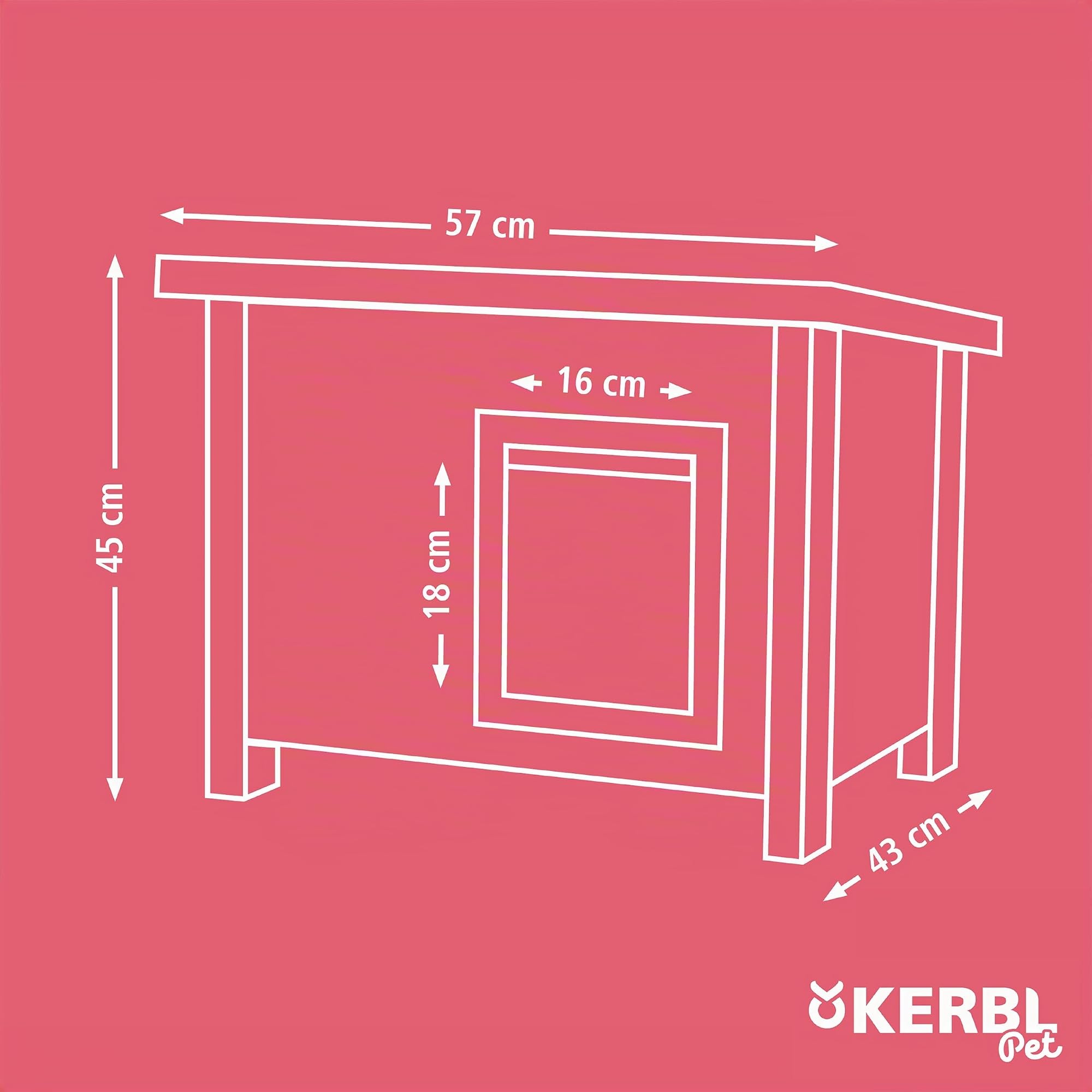 kerbl-eco-katzenhaus-eli-katzenh-tte-wetterfest-57-x-45-x-43-cm-wei-grau image 8