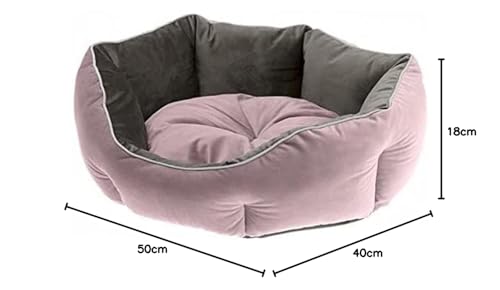 ferplast-queen-50-hunde-und-katzenbett-aus-samt-rosa-50-x-40-x-h-18-cm image 4