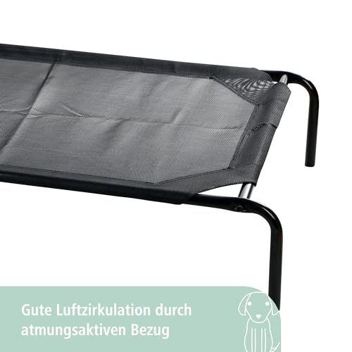 kerbl-pet-hundeliege-vacation-schwarz-107-x-65-x-20-cm-erh-htes-hundebett image 8
