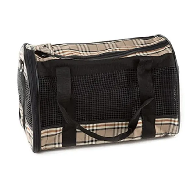 karlie-tragetasche-english-style-klein-40-x-26-x-26-cm-transporttasche-mit-netzb image 1