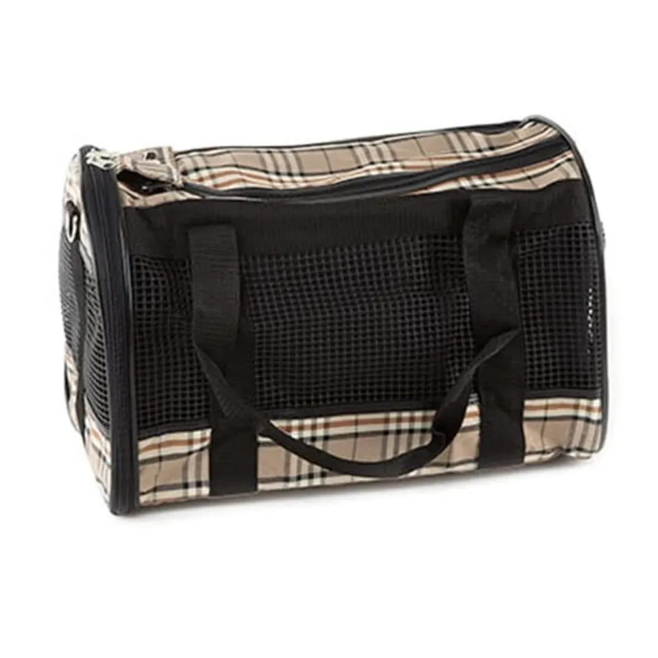 karlie-tragetasche-english-style-klein-40-x-26-x-26-cm-transporttasche-mit-netzb image 1