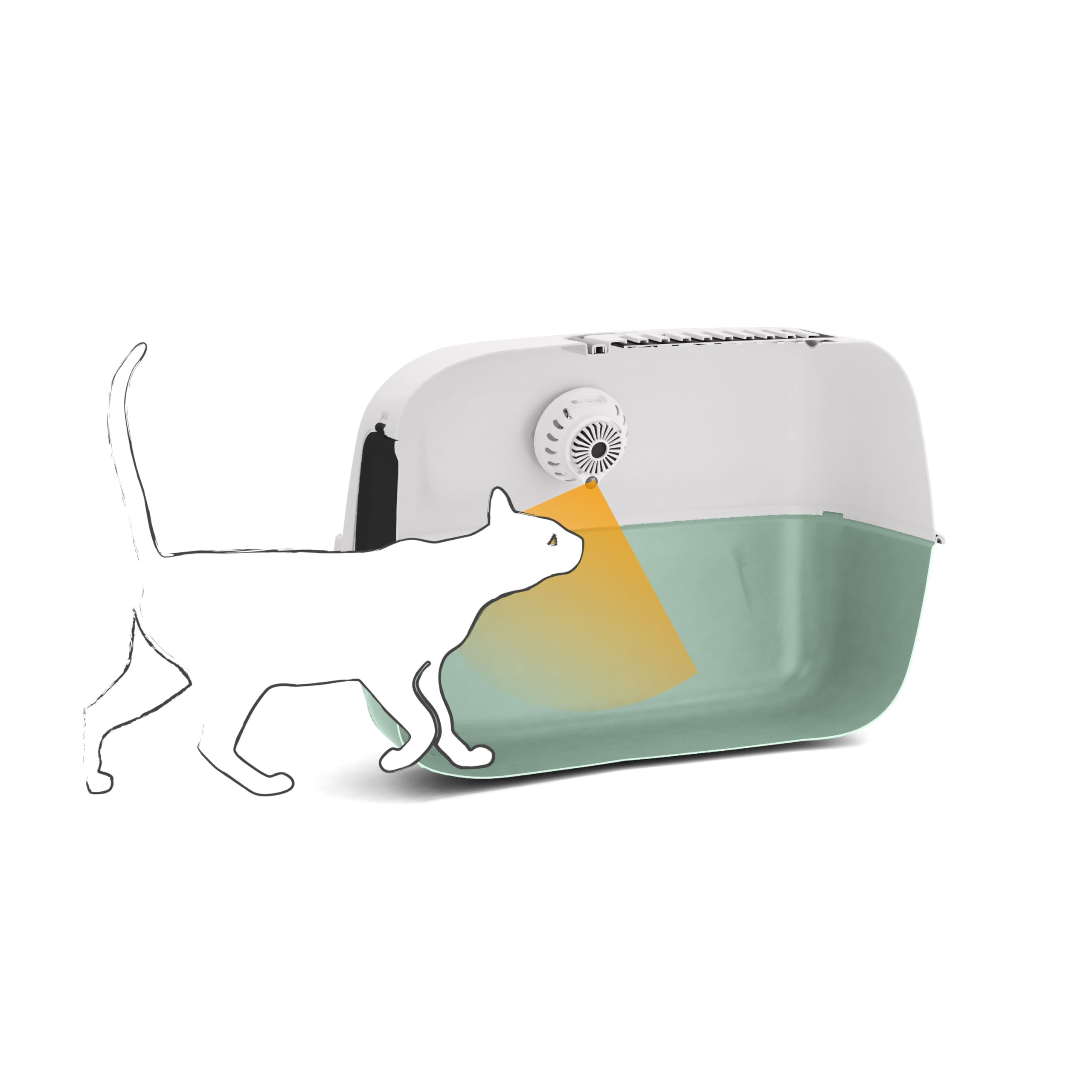 ferplast-genicair-elektrischer-katzenklo-deodorant-mit-bewegungssensor-usb image 4