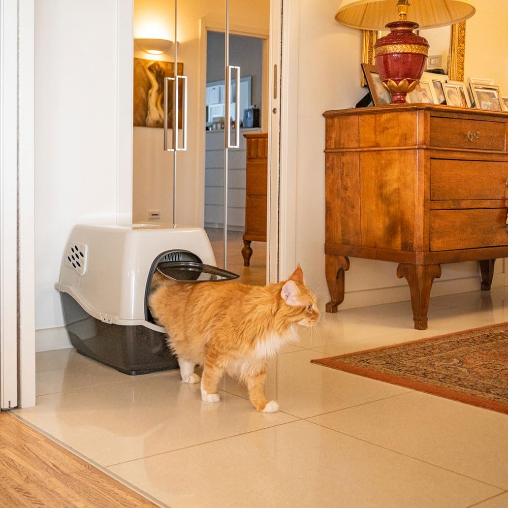 ferplast-maxi-bill-gro-e-katzentoilette-mit-haube-57-x-45-x-h-48-cm-abgedunkelt- image 2