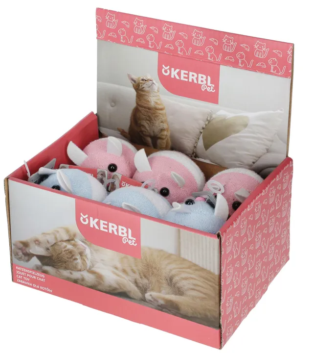 kerbl-pet-shakin-jolly-frotteemaus-7-cm-mit-handaufzug image 1