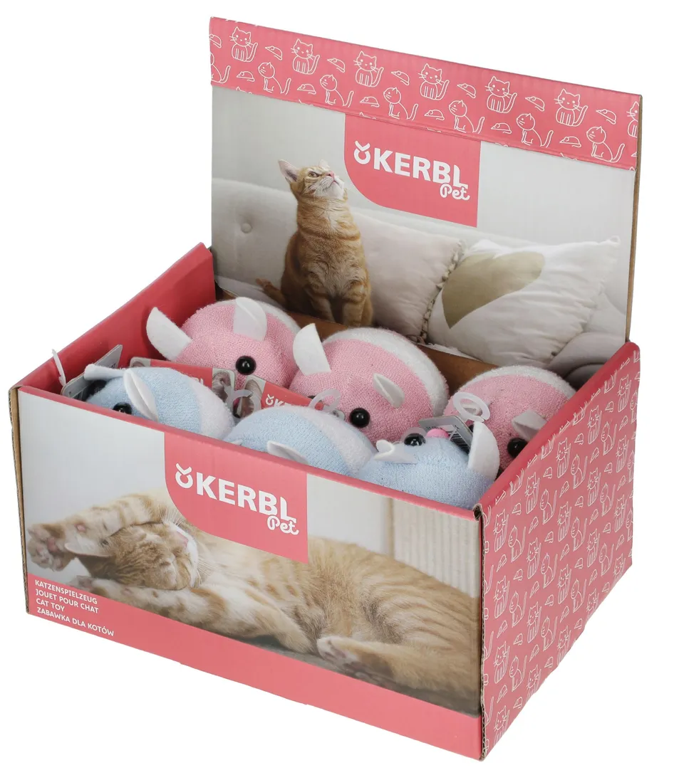 kerbl-pet-shakin-jolly-frotteemaus-7-cm-mit-handaufzug image 1