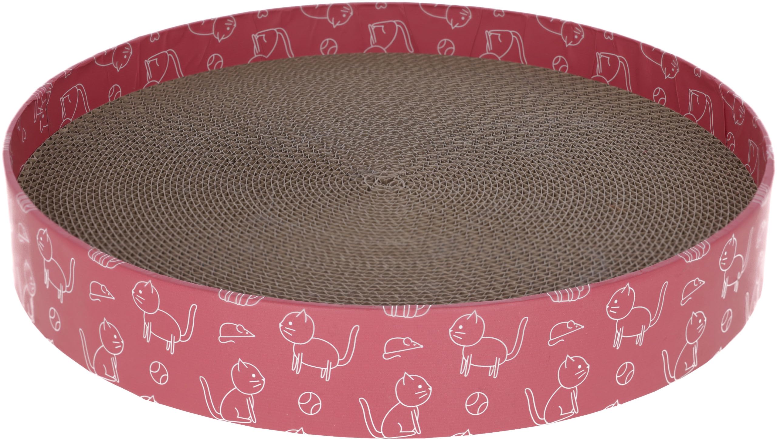 kerbl-pet-katzenkratzbett-circle-pink-34-x-5-5-cm-mit-katzenminze image 1