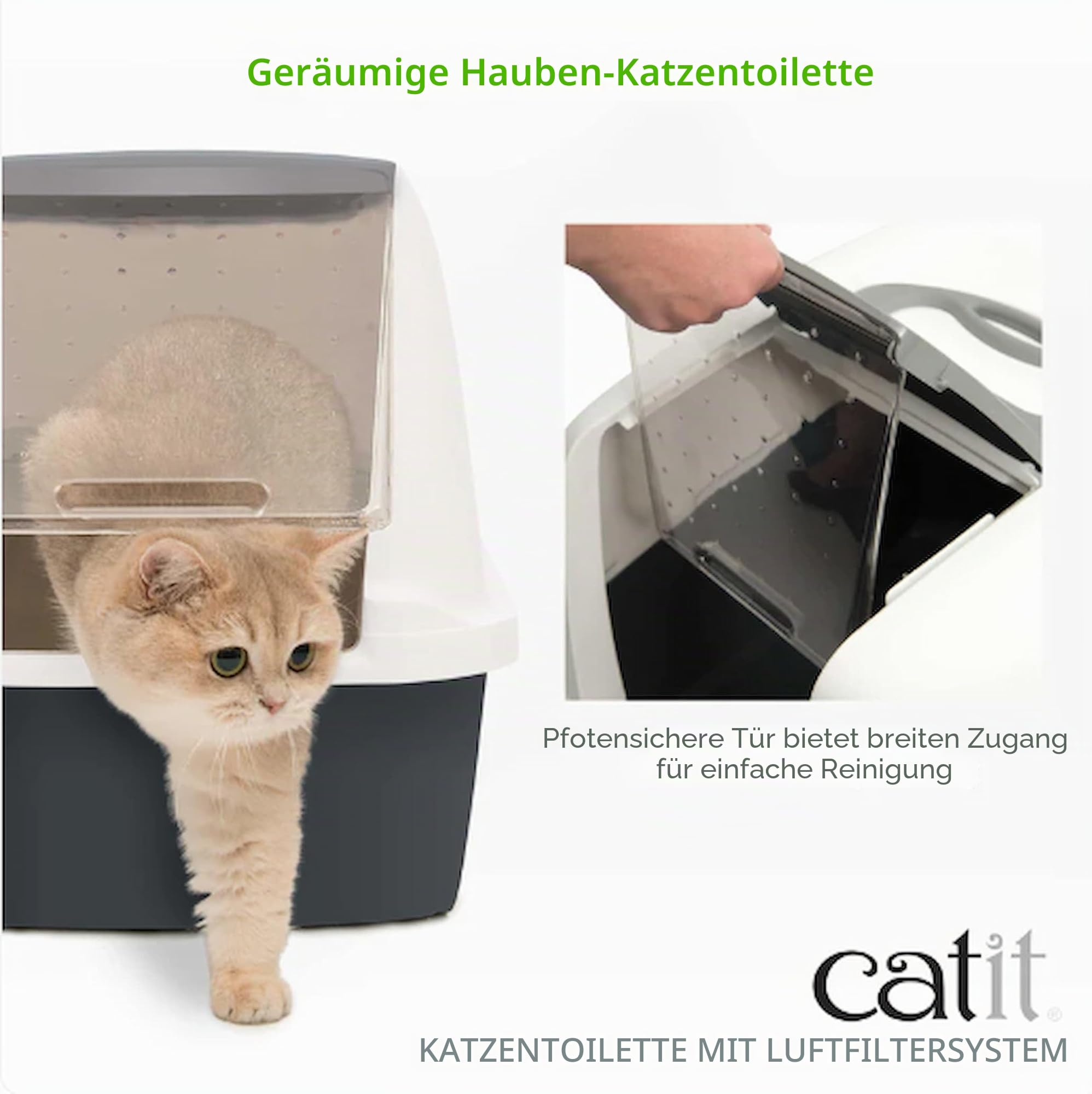 catit-jumbo-katzentoilette-mit-abdeckung-wei-grau-haubentoilette-mit-t-r-und-fil image 2
