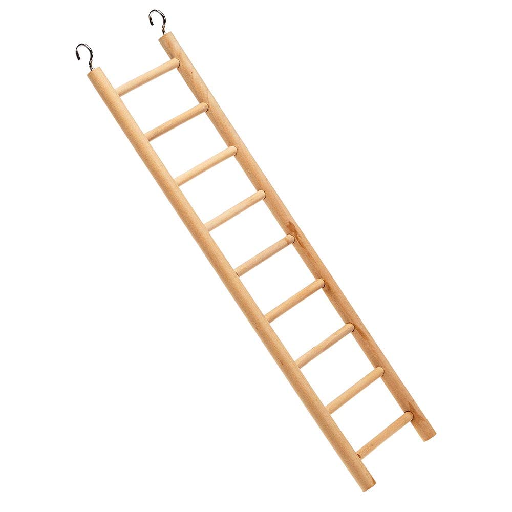 ferplast-holzleiter-escalera-9-x-1-1-x-37-cm-f-r-wellensittiche-und-kakadus image 1