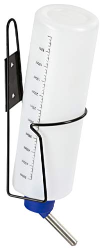 kerbl-pet-trinkflasche-mit-metallhalter-250ml-transparent-wei image 6