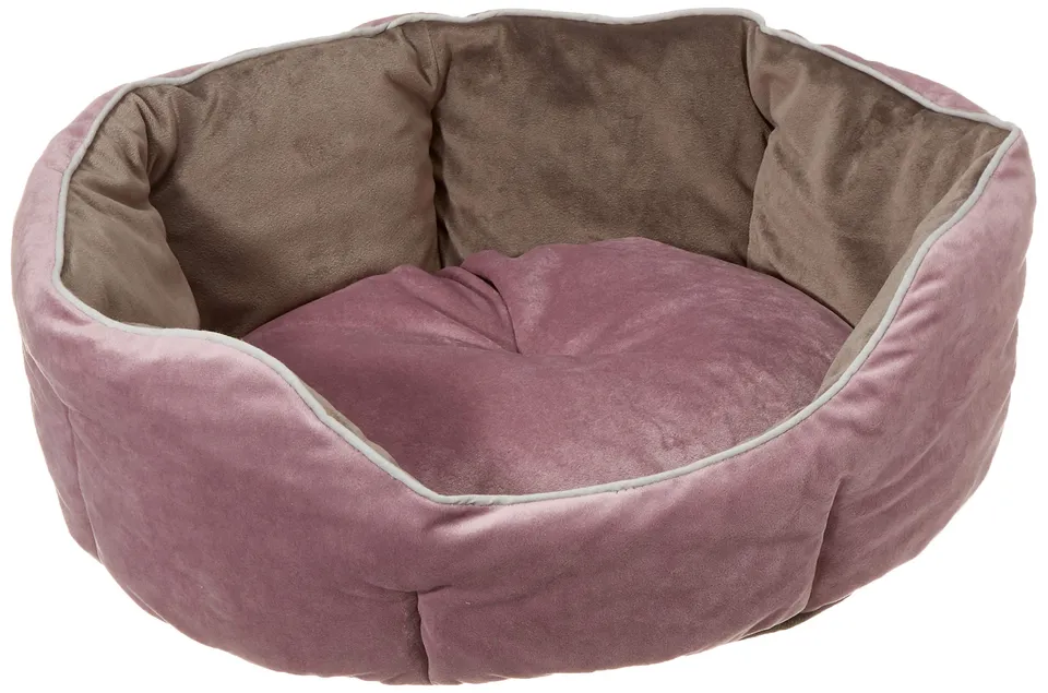 ferplast-queen-45-hundesofa-katzenbett-aus-samt-44-x-40-x-h-16-cm-rosa image 1