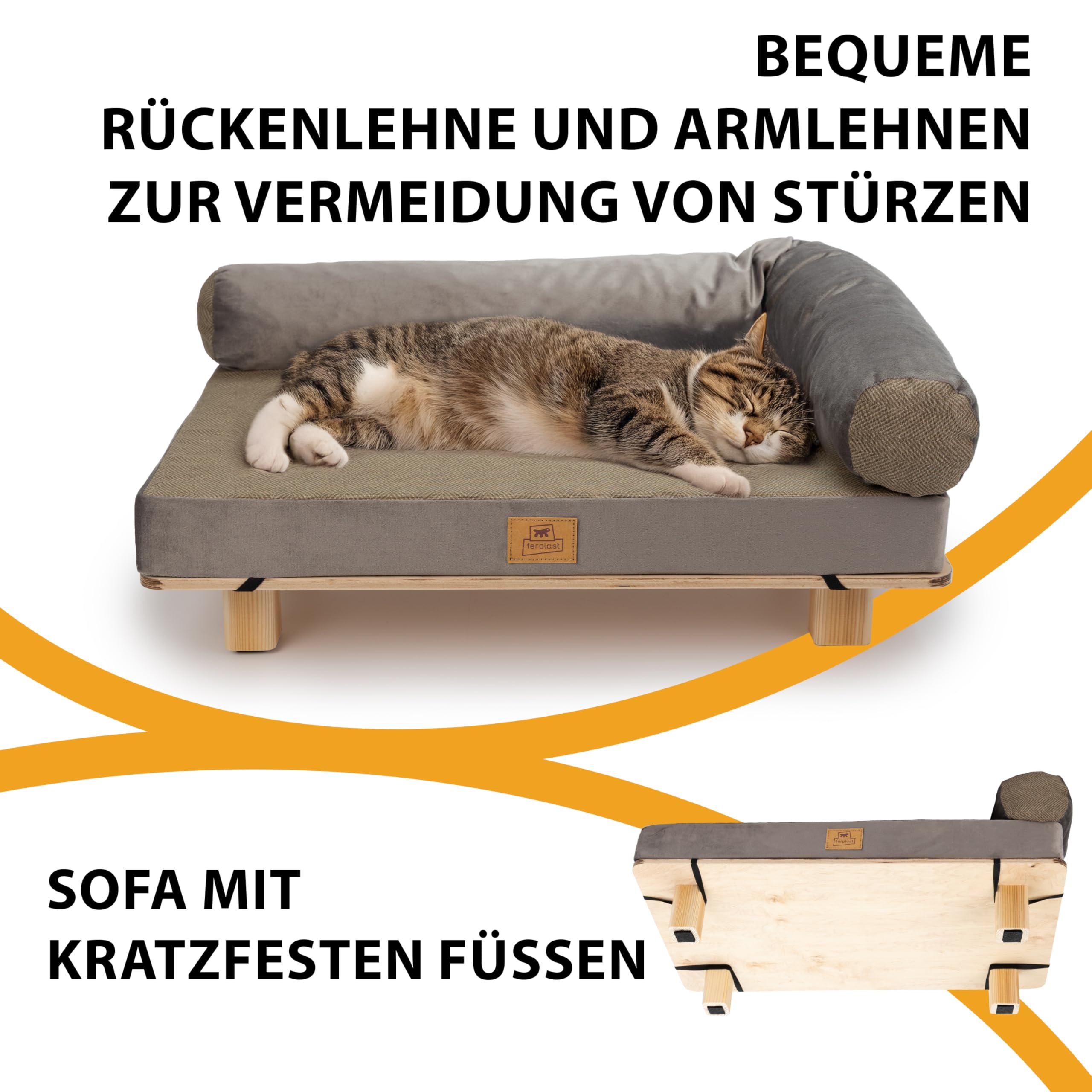 ferplast-hundebett-katzenbett-holz-mit-kissen-63-x-40-x-24-cm image 5
