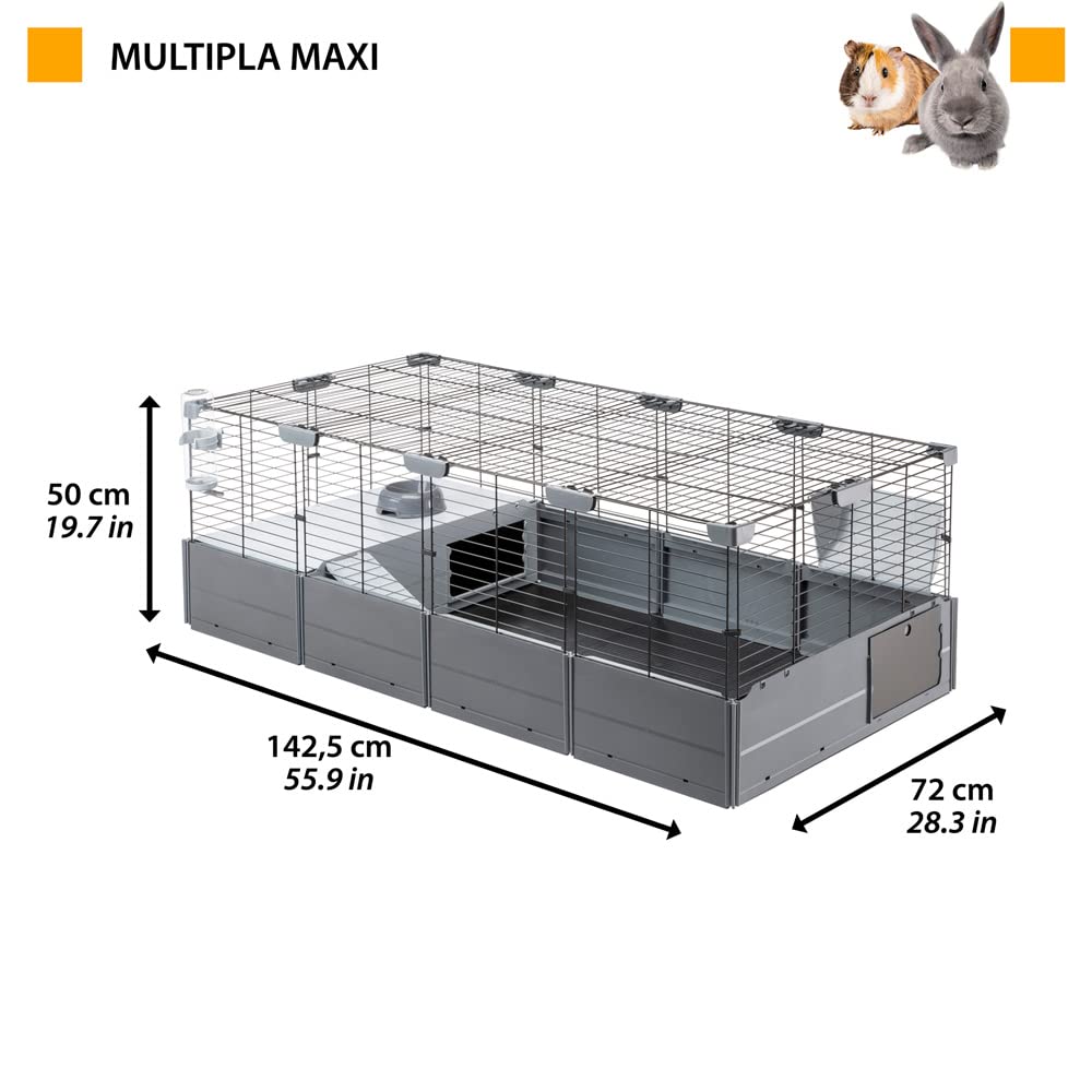 ferplast-multipla-maxi-modularer-kaninchen-und-meerschweinchenk-fig-142-5-x-72-x image 2
