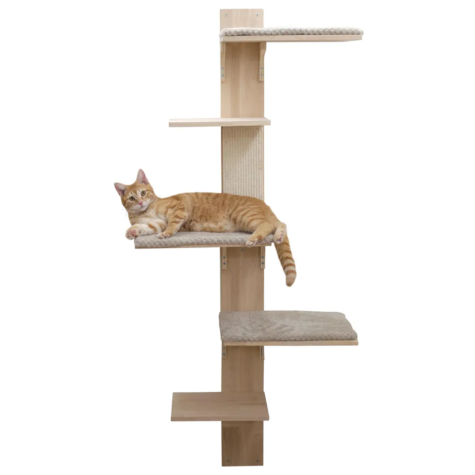 kerbl-pet-wandkratzbaum-timber-150-cm-massivholz-mit-sisalbrett-f-r-katzen-bis-4 image 1