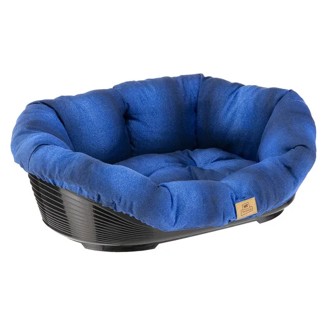 ferplast-sofa-4-kunststoff-korb-64-x-48-x-25-cm-jeans-mit-baumwollkissen image 1
