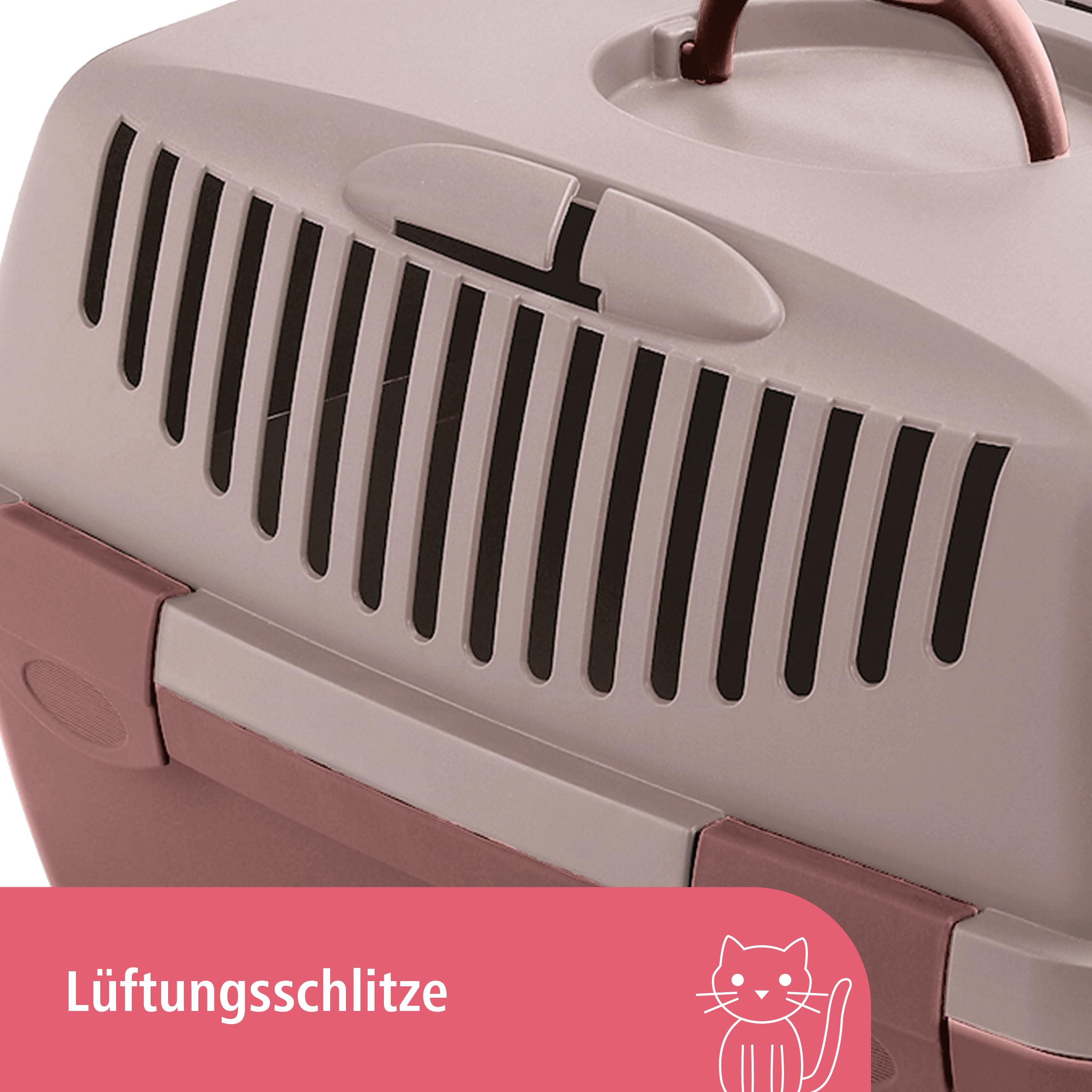 kerbl-stefanplast-gulliver-1-transportbox-48-x-32-x-31-cm-pink-braun image 2
