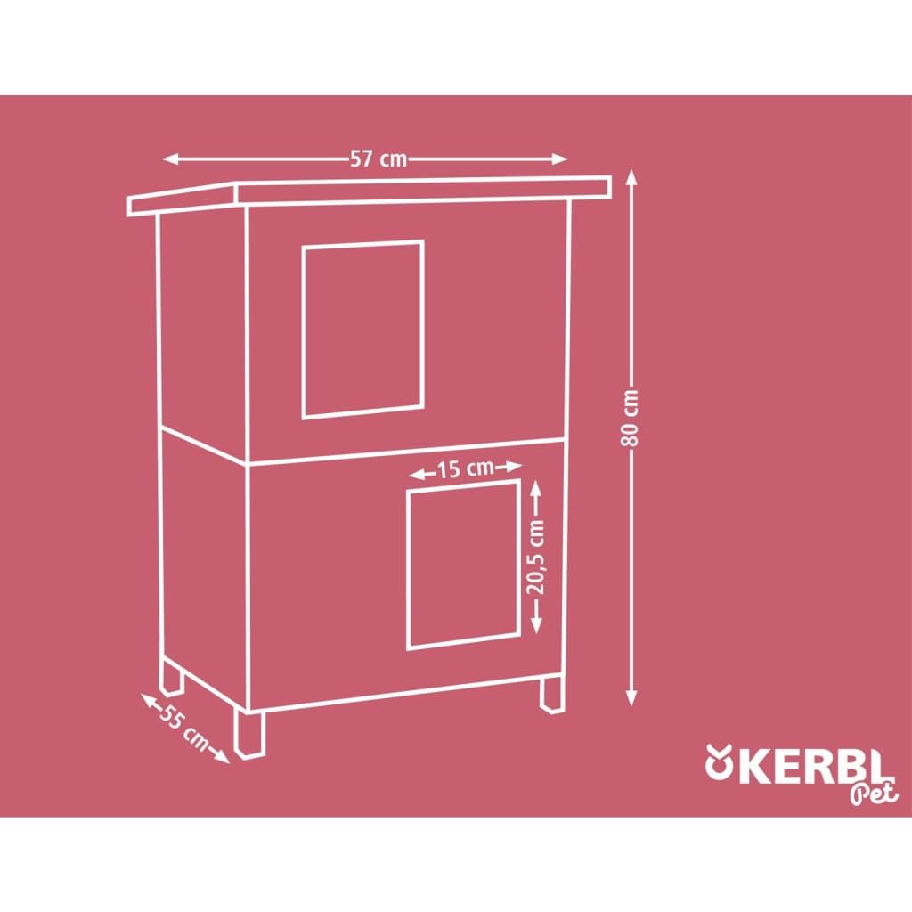 kerbl-pet-katzenhaus-family-57x55x80-cm image 4