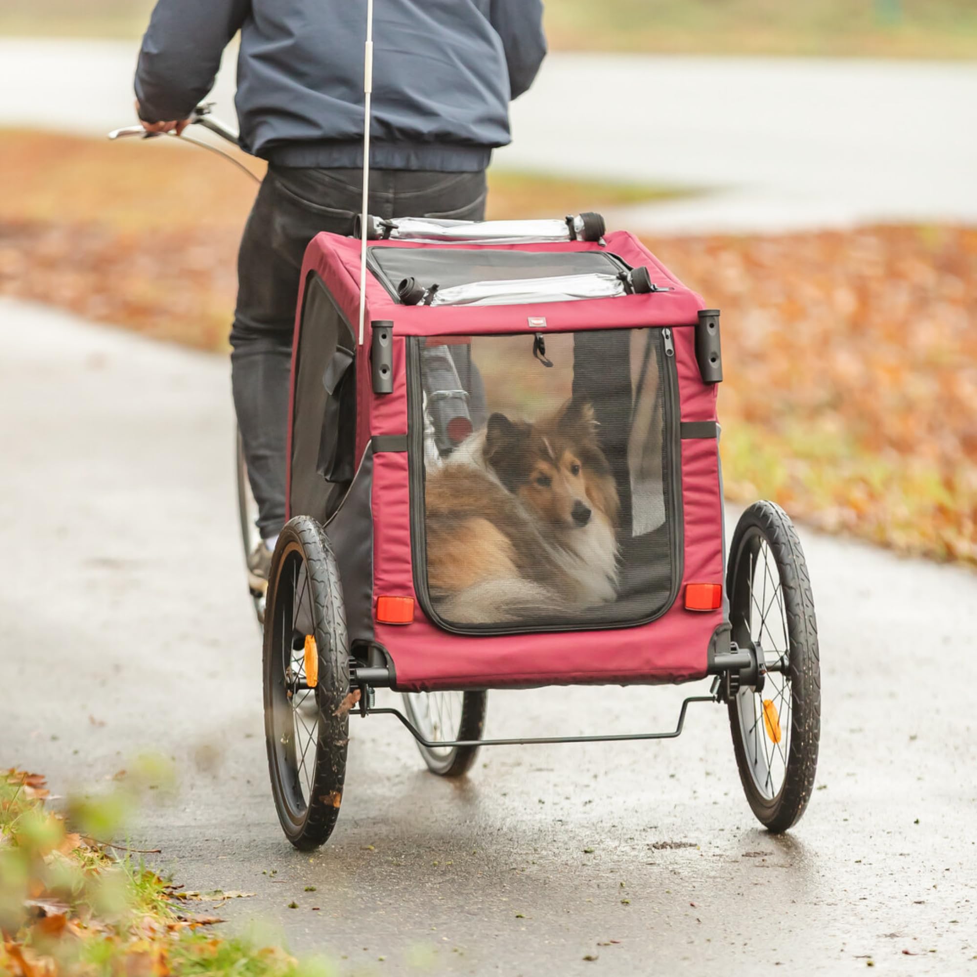 trixie-hunde-fahrradanh-nger-gr-s-bis-15-kg-53x60x60-cm-grau-rot image 7