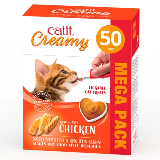 catit-creamy-leckpaste-f-r-katzen-mit-huhn-50-x-10g image 1