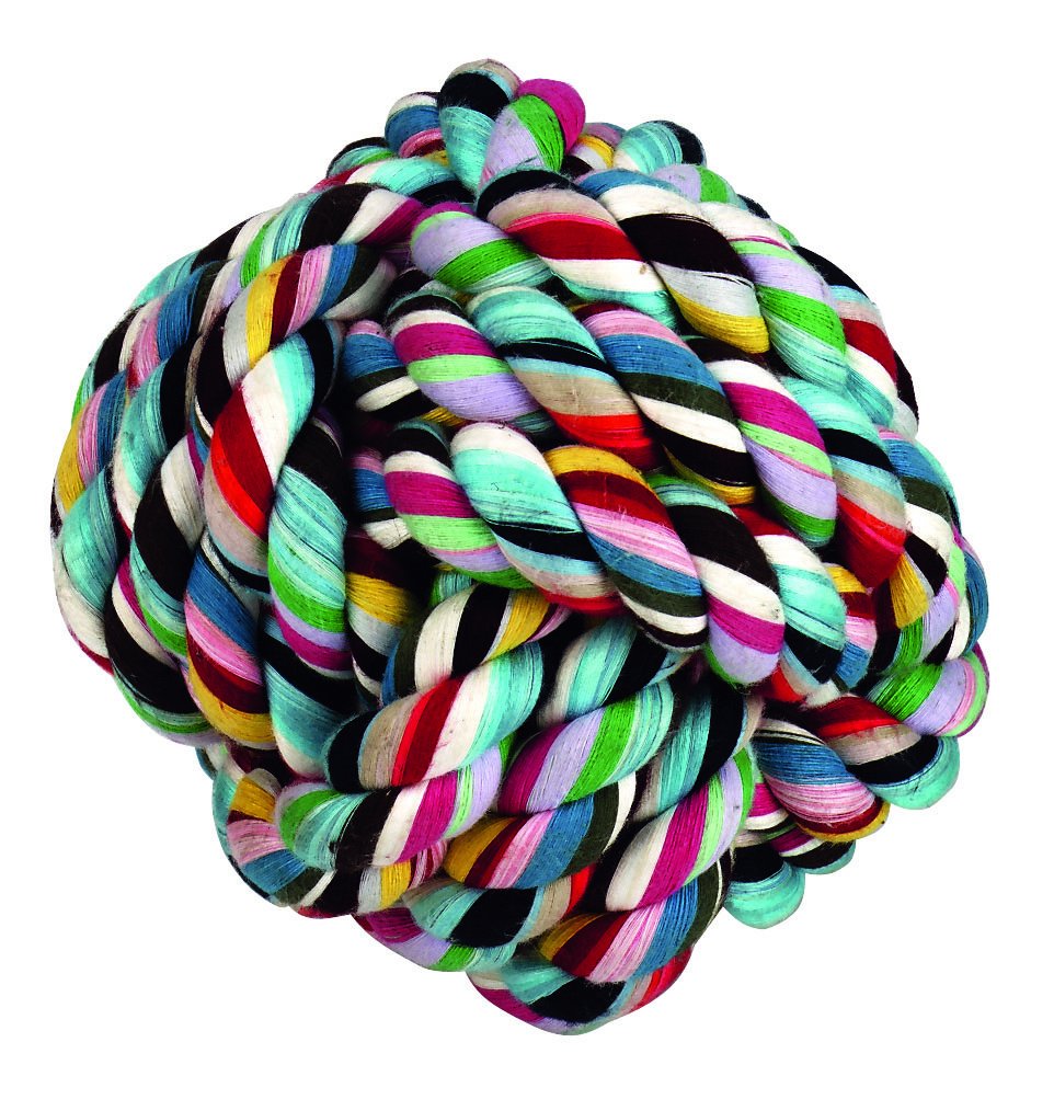 kerbl-pet-baumwollball-geknotet-15-cm-hundespielball-aus-baumwolle image 1