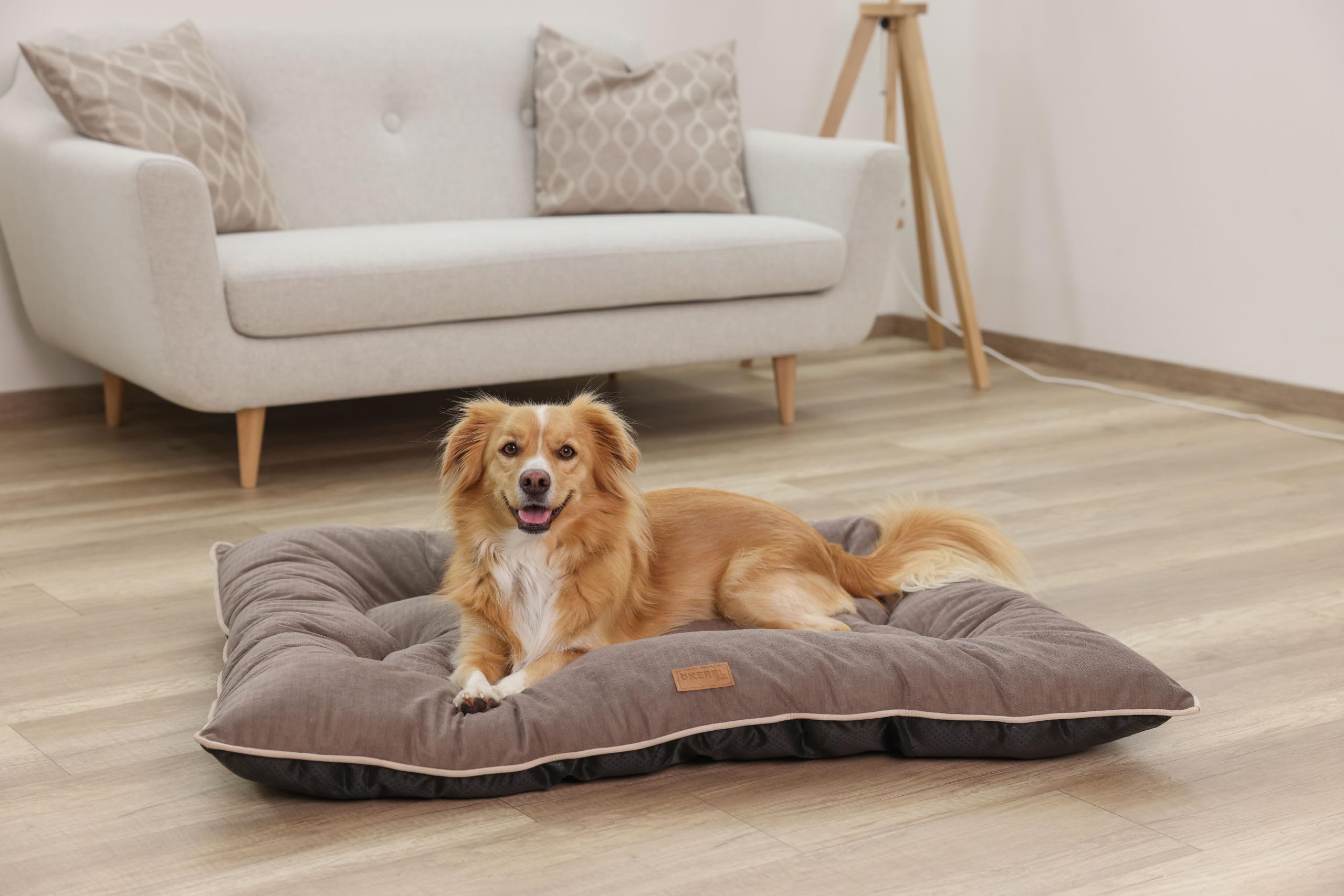 kerbl-pet-liegekissen-benno-braun-100-x-75-cm-chenille-stoff-f-r-gro-e-hunde image 5