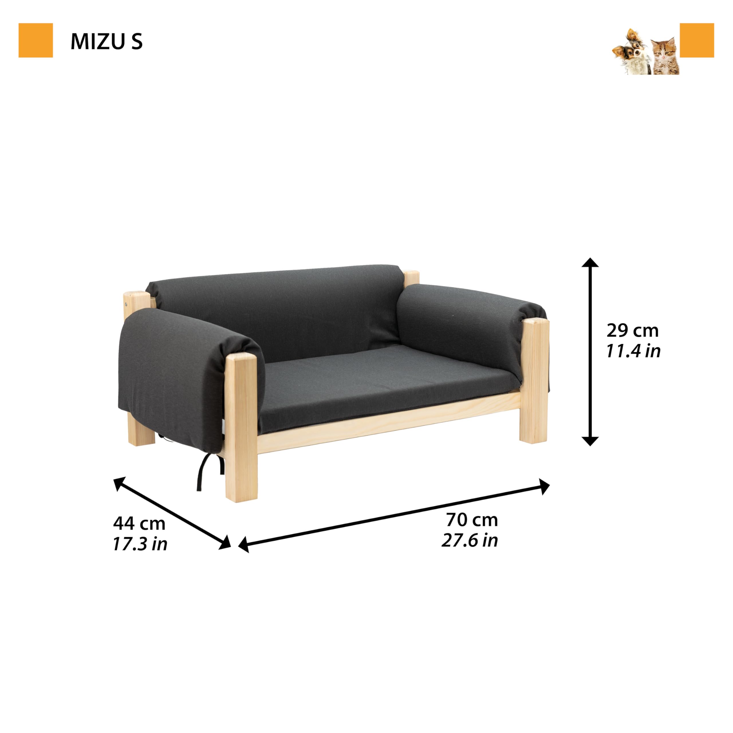 ferplast-hundebett-katzenbett-holz-mit-kissen-70-x-44-x-29-cm image 3