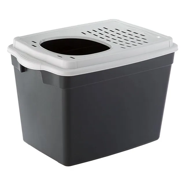 ferplast-jumpy-katzentoilette-mit-top-einstieg-38-8-x-57-5-x-39-cm-schwarz image 1