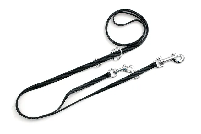 karlie-art-sportiv-basic-f-hrleine-nylon-schwarz-200-x-1-cm-3-fach-verstellbar image 1