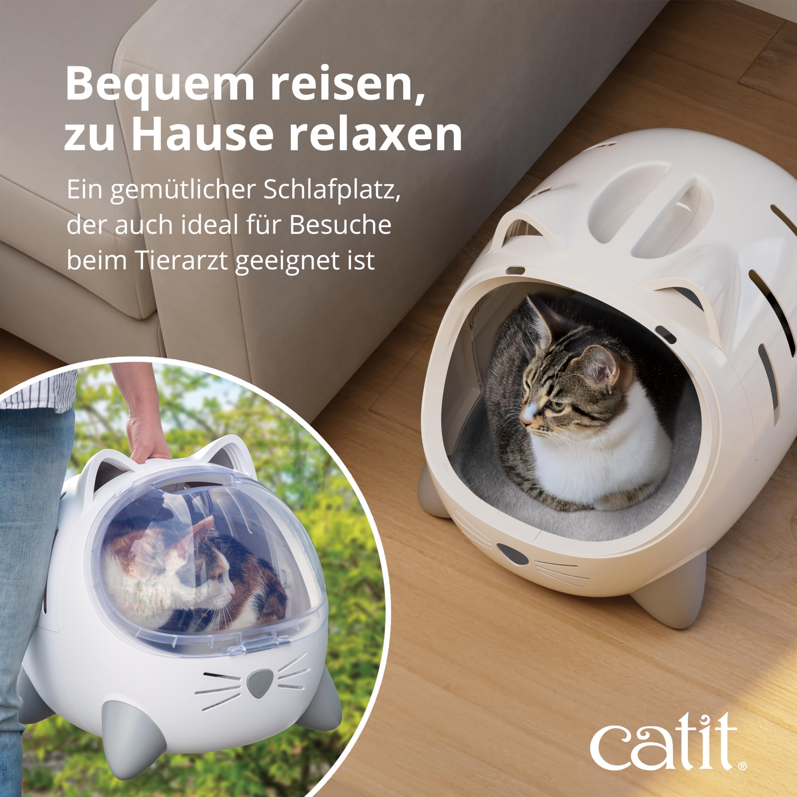 catit-pixi-mio-transportbox-katzenbett-2-in-1-wei image 7