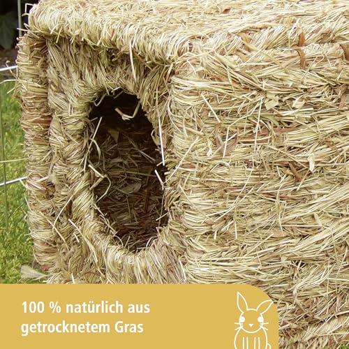 kerbl-pet-grashaus-xl-nagerhaus-aus-gras-37x30x28-cm image 8