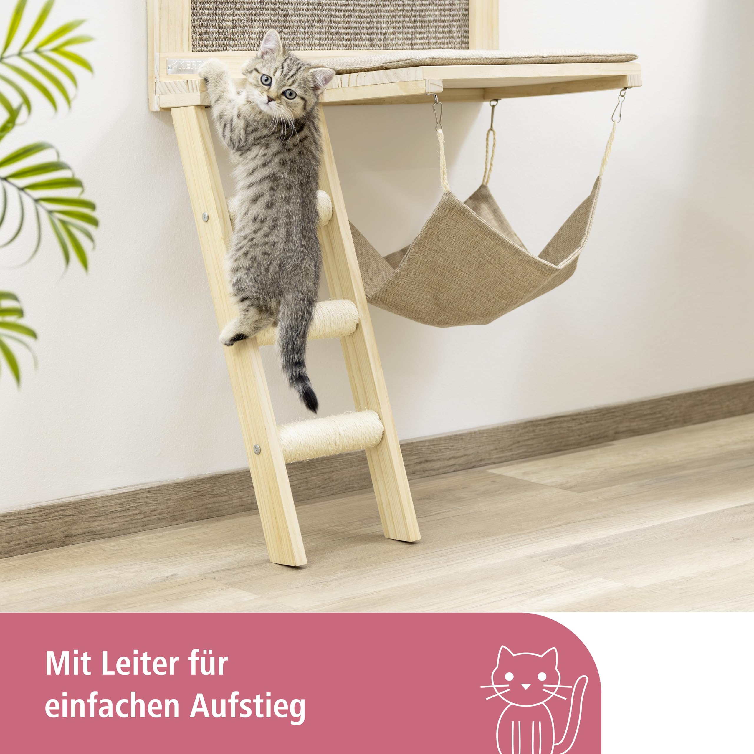 kerbl-pet-timber-liegebrett-f-r-katzen-wandliege-aus-holz-58-x-89-cm-braun image 3