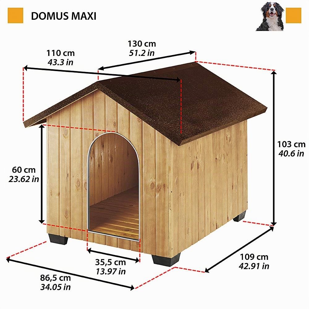 ferplast-domus-maxi-hundeh-tte-xxl-outdoor-aus-fsc-holz-108-x-130-x-h-103-cm image 3