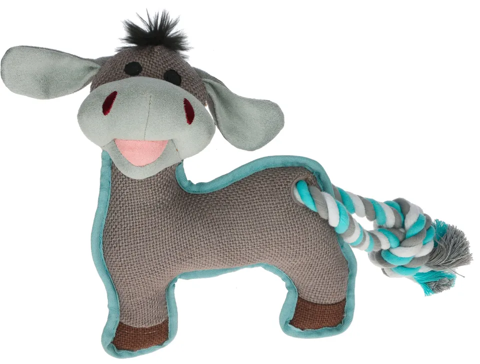 kerbl-pet-hundespielzeug-esel-ferdi-28-cm-pl-sch-aus-baumwolle image 1