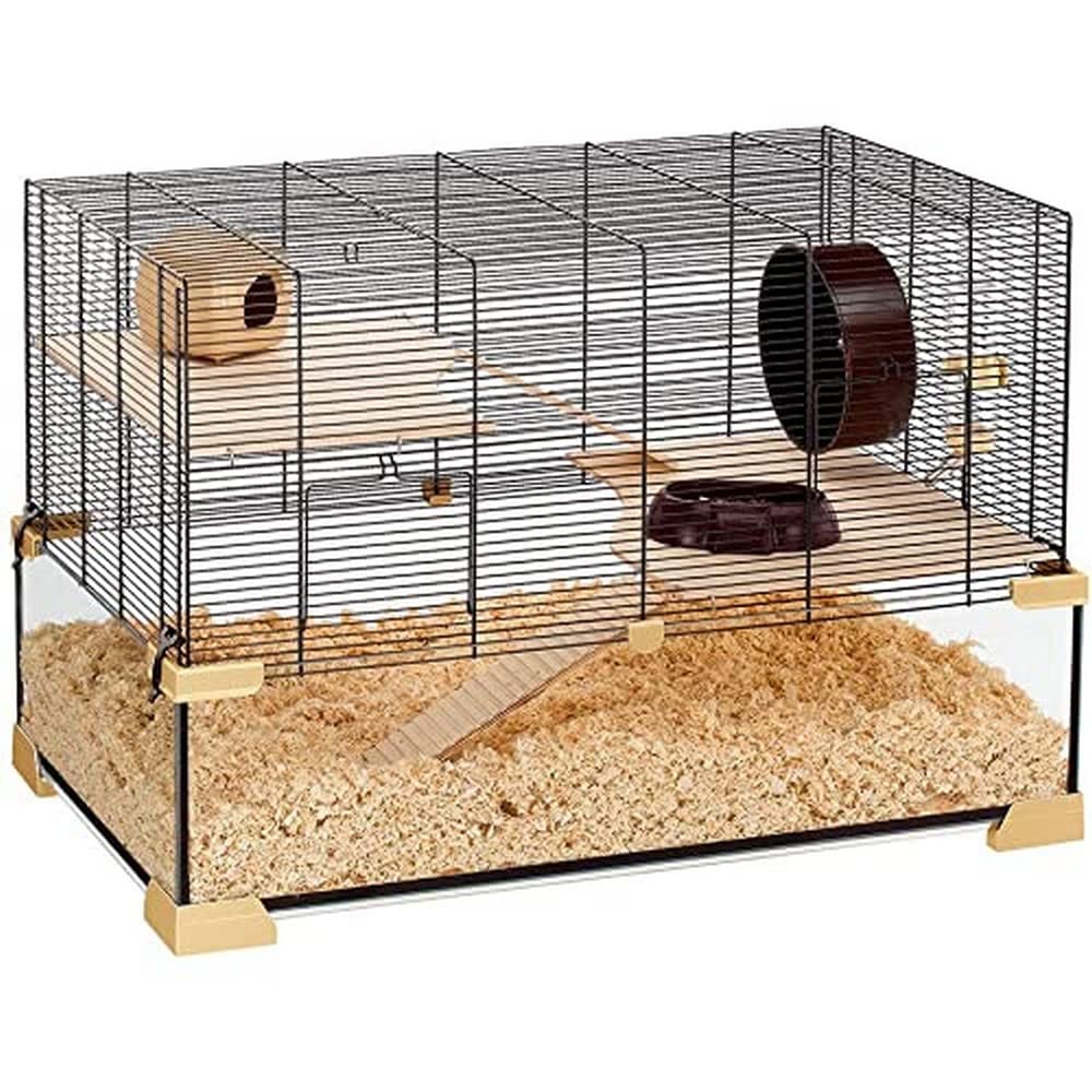 ferplast-karat-80-nagarium-hamster-und-m-useheim-glasbecken image 1