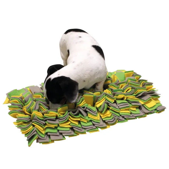 kerbl-pet-schn-ffelteppich-f-r-hunde-70-x-50-cm-gelb-gr-n-grau-polyester image 1
