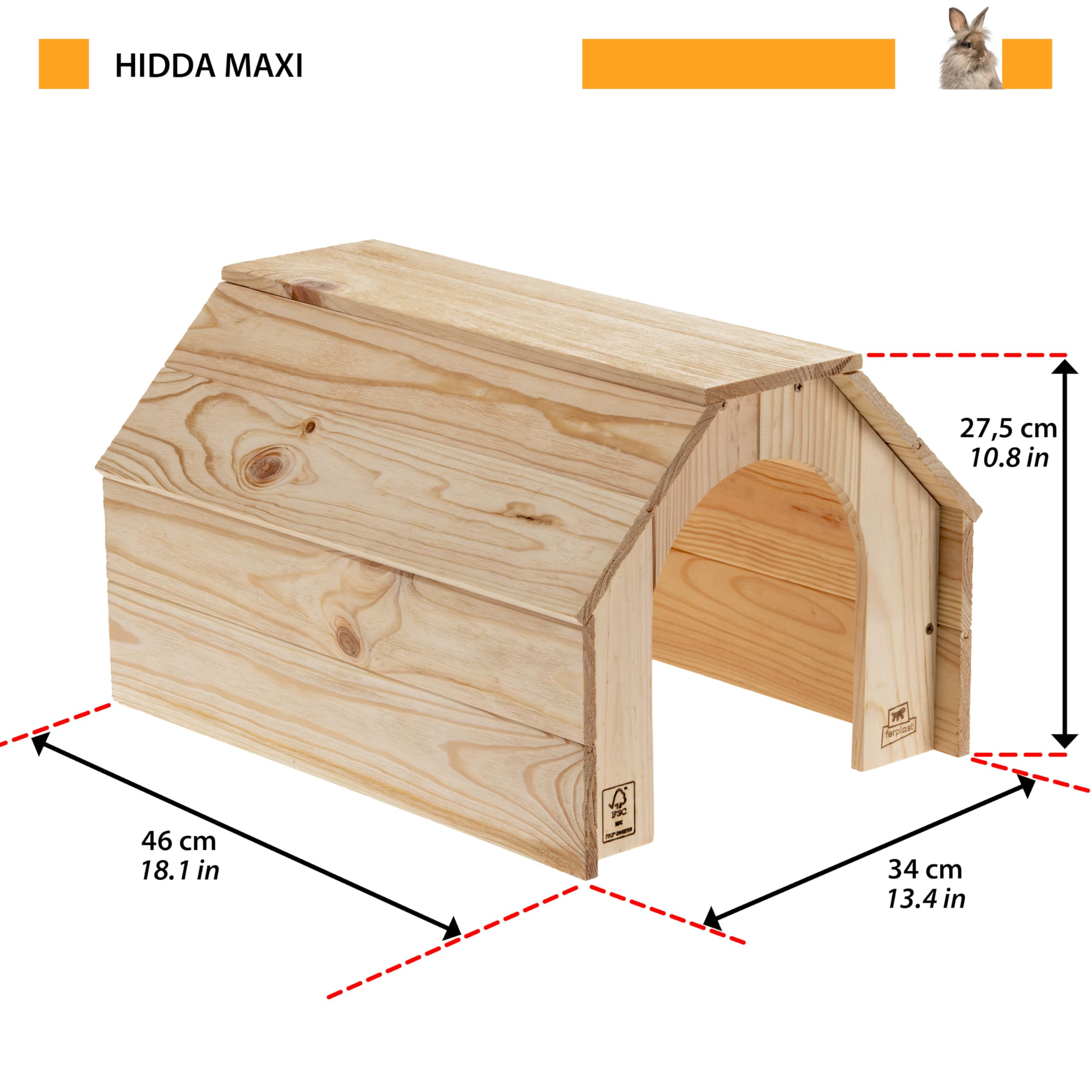 ferplast-hidda-kleintierhaus-aus-holz-gr-e-xl-46-x-34-x-h-27-5-cm image 3