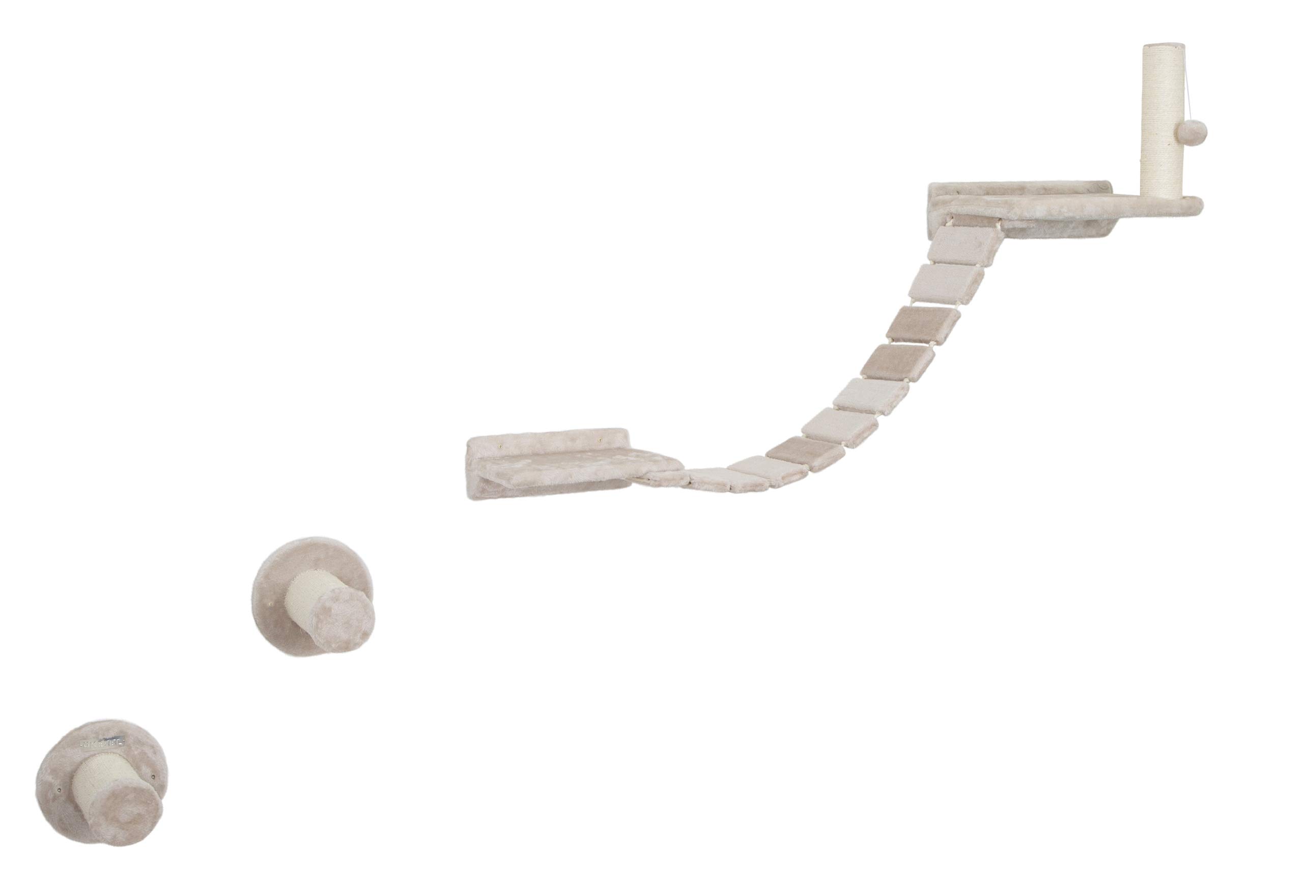 kerbl-pet-kletterwand-matterhorn-f-r-katzen-6-teilig-beige image 1
