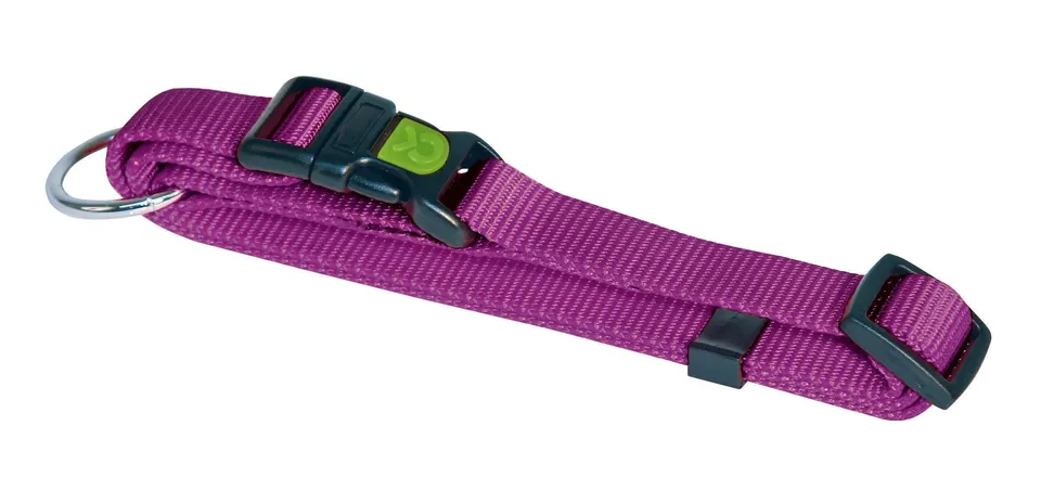 kerbl-pet-hundehalsband-miami-lila-25-mm-45-65-cm-verstellbares-nylonhalsband image 1