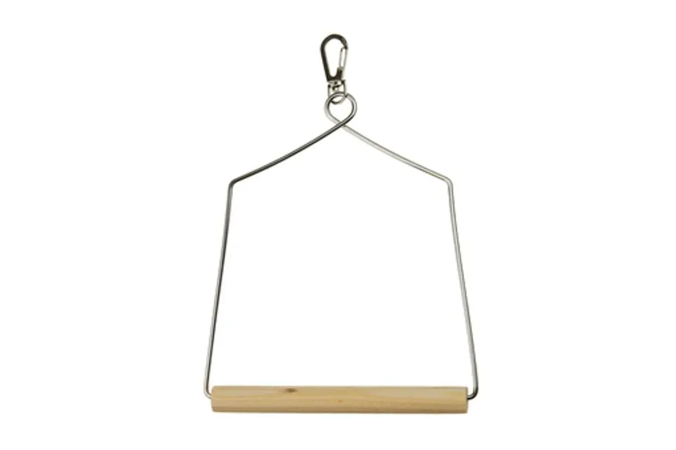 karlie-bogenschaukel-klein-vogelspielzeug-metall-holz-b-13-x-h-17-cm image 1