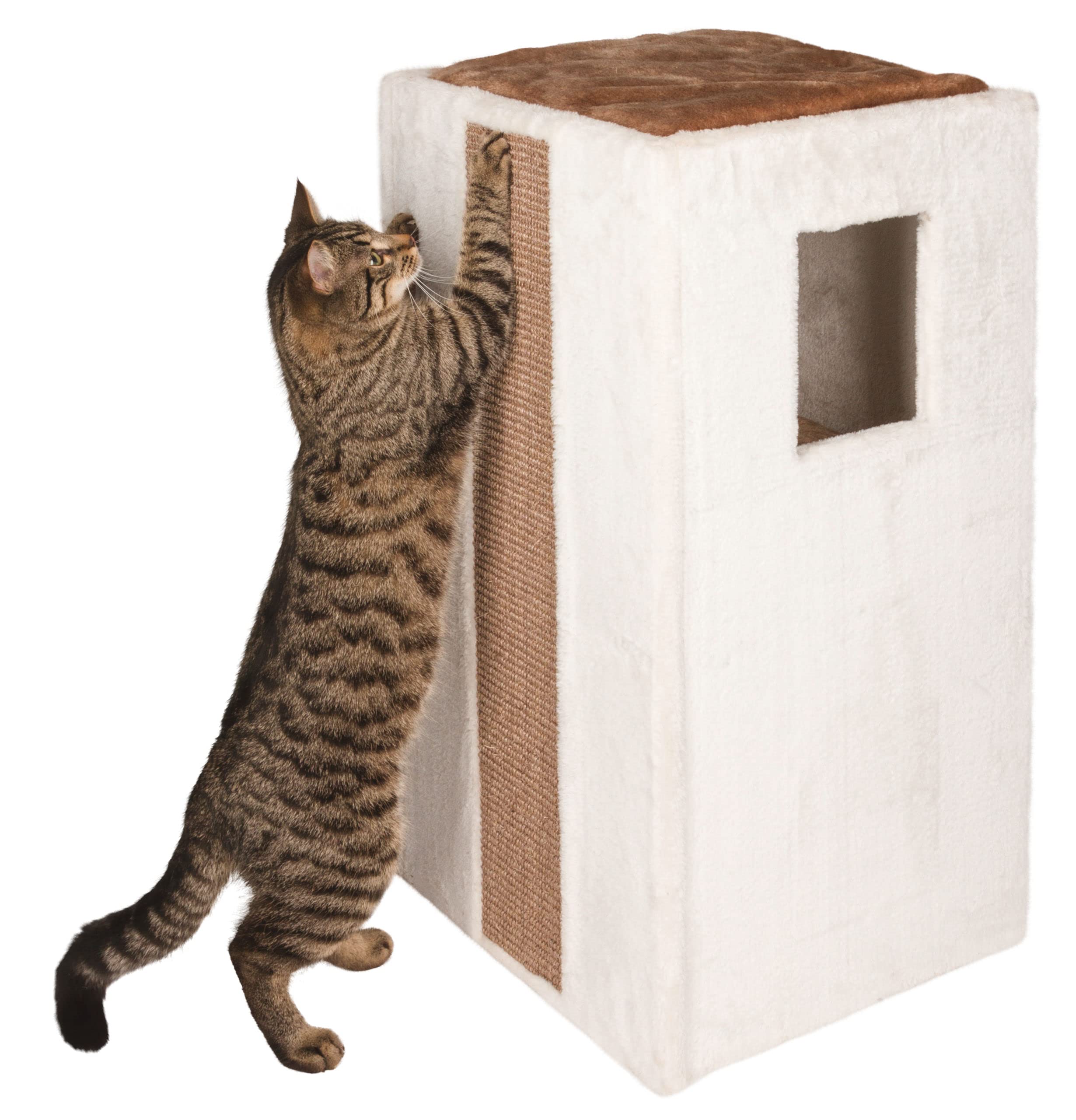 kerbl-pet-kratztonne-galina-40-x-40-x-78-cm-wei image 2