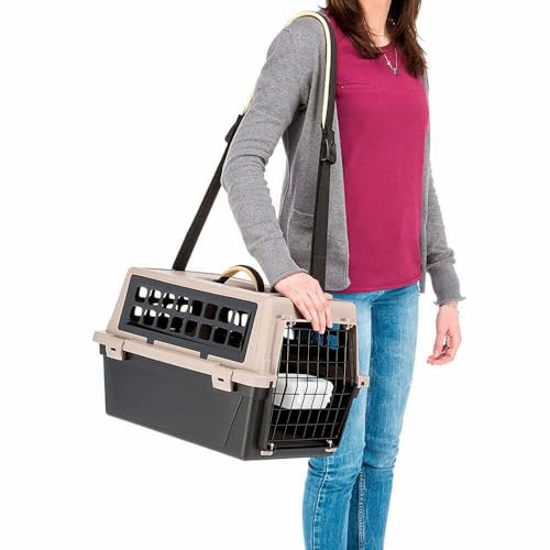 ferplast-atlas-trendy-plus-hunde-und-katzen-reisetasche-schwarz-mit-schultergurt image 7
