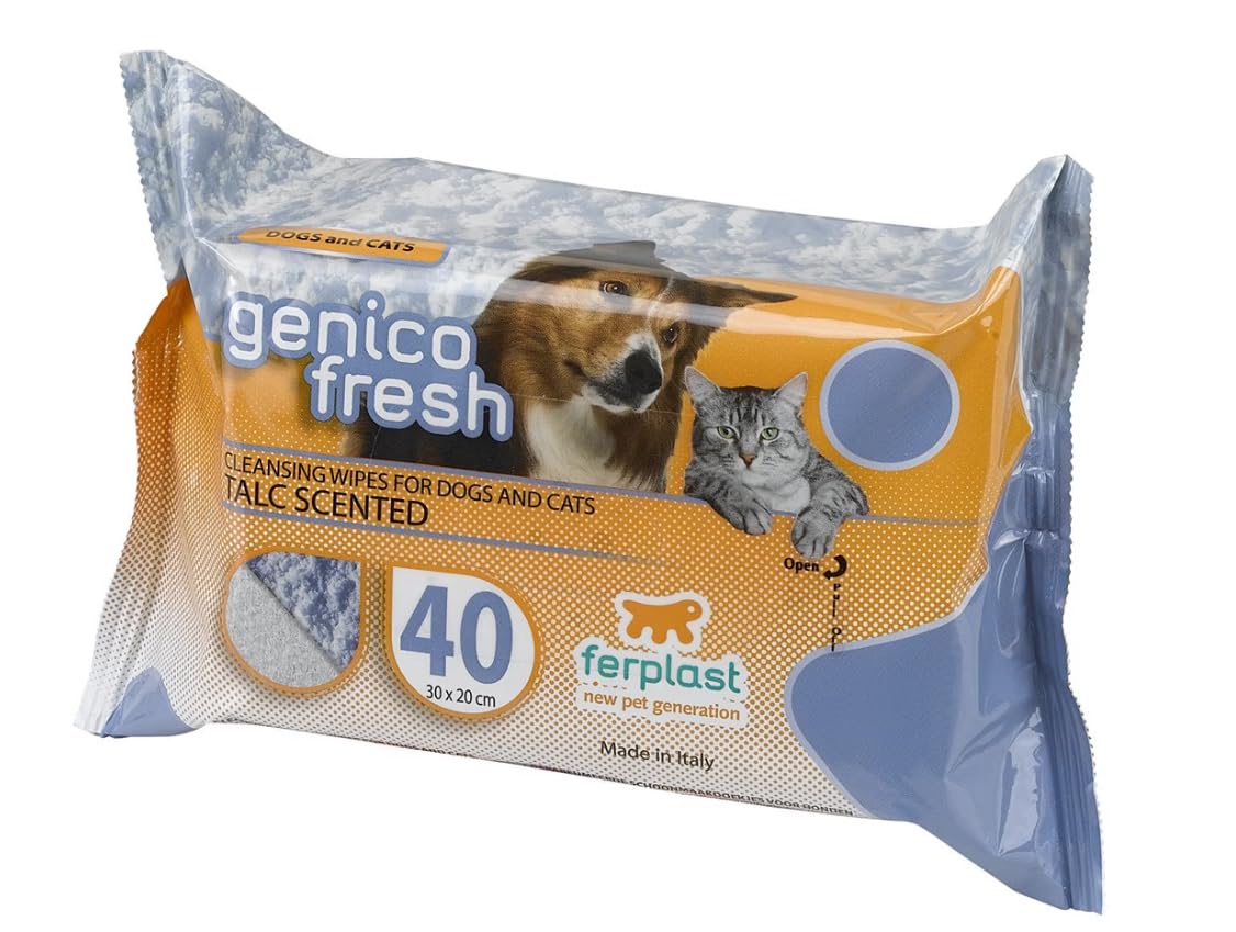 ferplast-genico-fresh-40-talkum-reinigungst-cher-f-r-haustiere-40-st-ck image 1