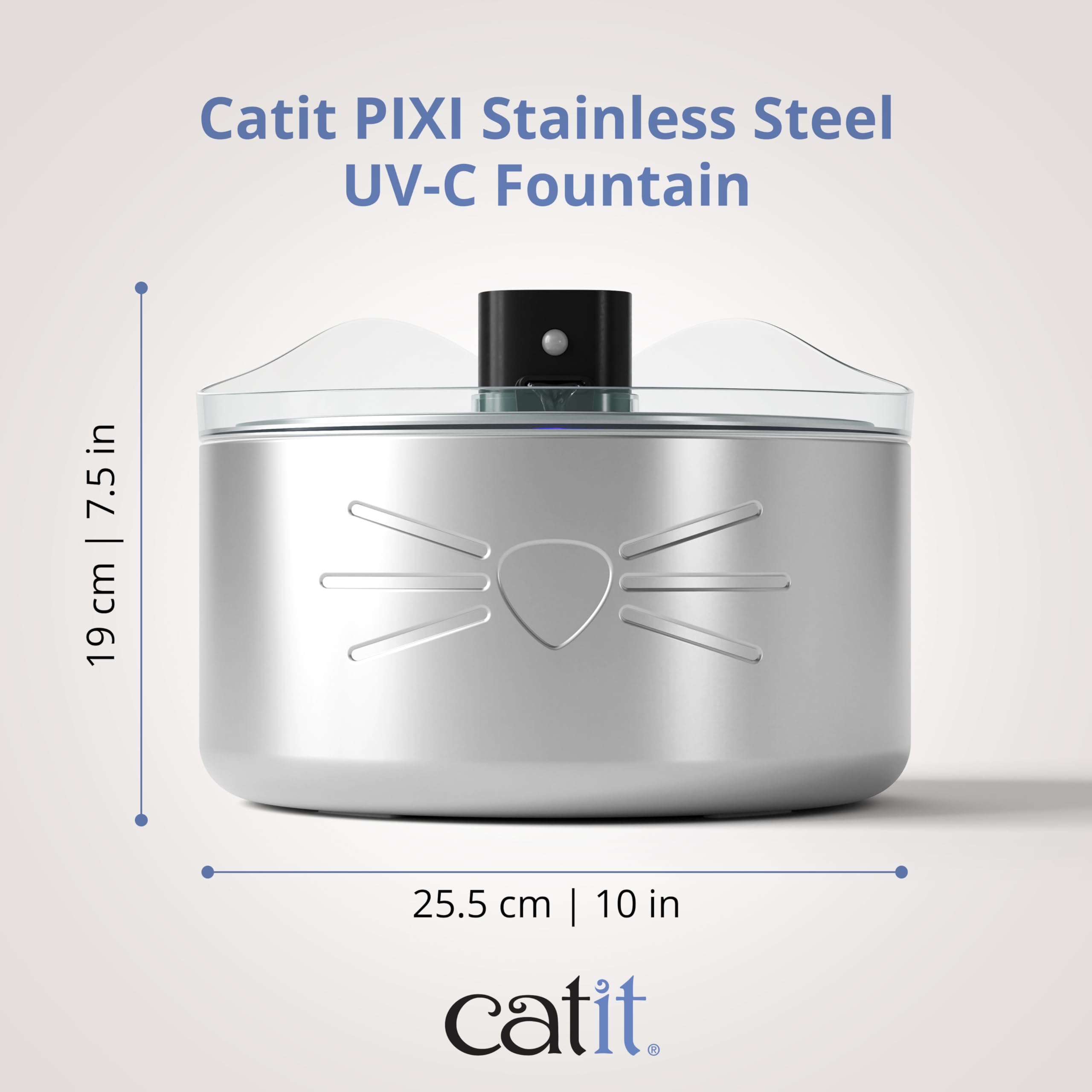 catit-pixi-trinkbrunnen-f-r-katzen-xxl-kabellos-edelstahl-5-liter-mit-akku image 3