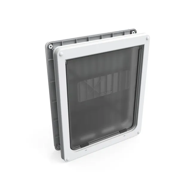 kerbl-dog-mate-216-verriegelbare-hundeklappe-f-r-gro-e-hunde-wei image 1