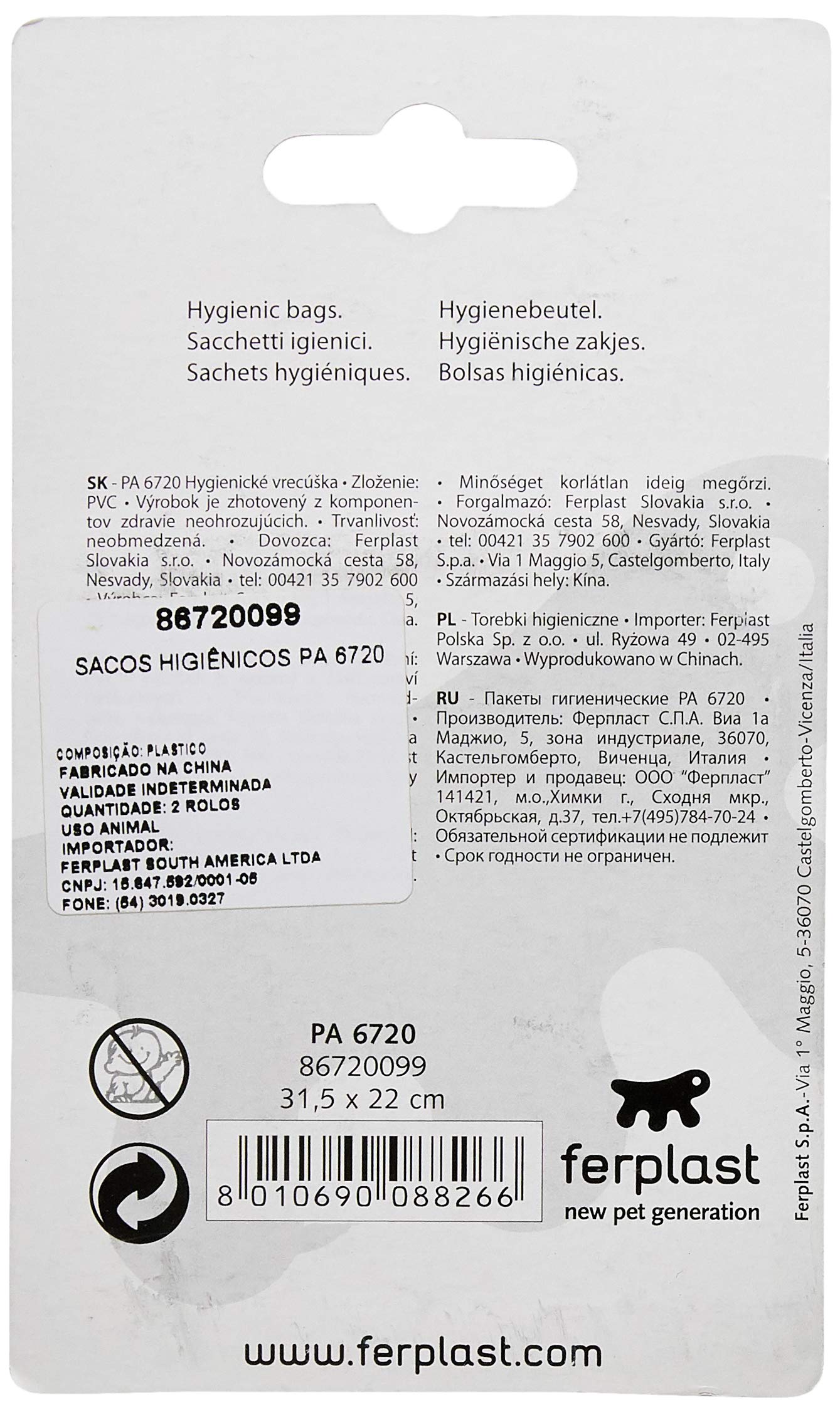 ferplast-pa-6720-hygienebeutel-ersatzrollen-2-rollen-42-st-ck-f-r-hunde image 2