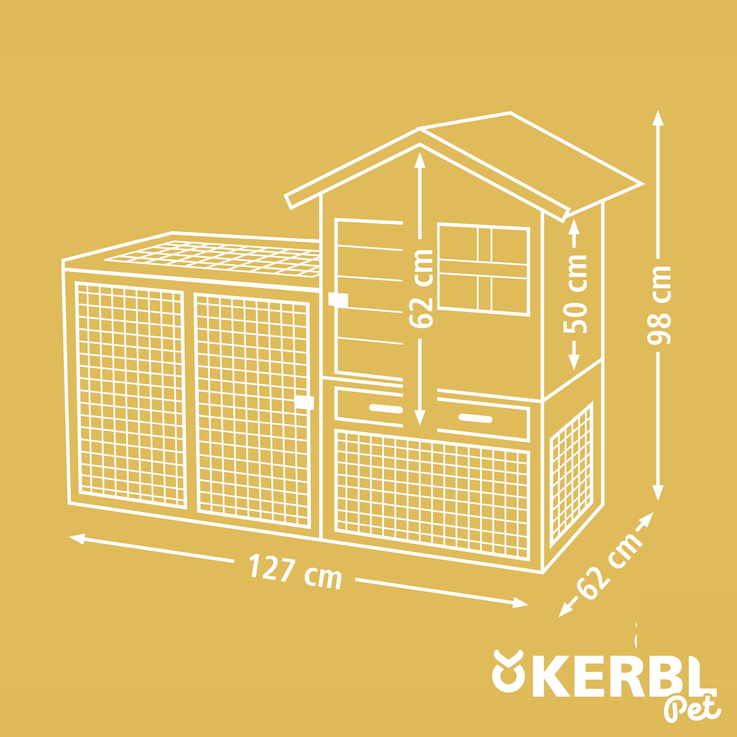 kerbl-pet-nagerstall-freetime-luke-127x62x98-cm-holz image 7