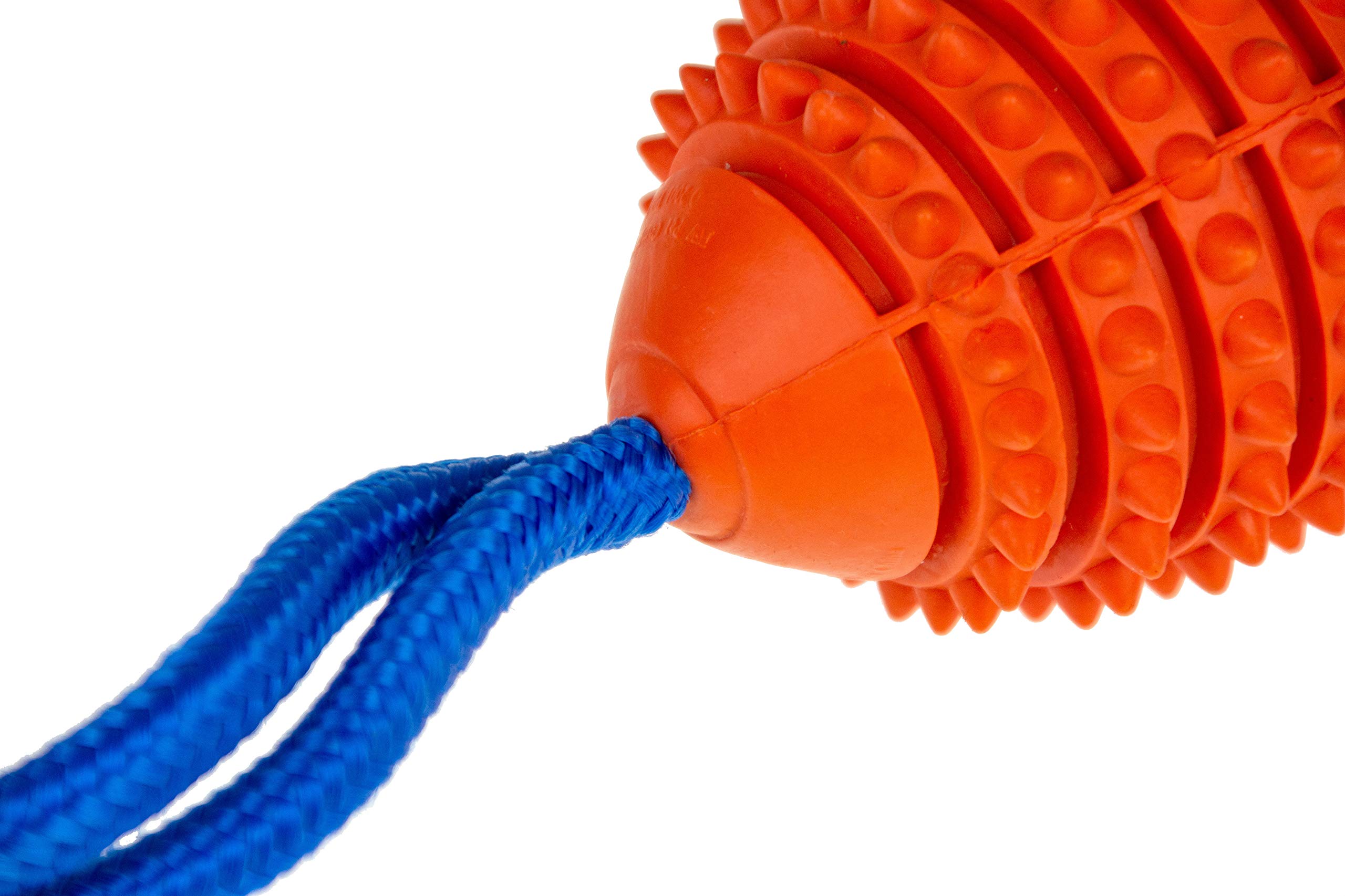 karlie-ruffus-vollgummi-aqua-football-41-cm-orange-mit-kordel image 2